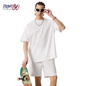 Camiseta de Verano para Hombre, Marca Summer300g, 100% Algodón, Estilo Holgado, Transpirable, Baja Contracción, Alta Calidad, Bordado Urbano - Product Image 5