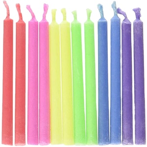 Wholesale Multi-color Paraffin Wax Taper <strong>Candles</strong> 6 Inch <strong>Tall</strong> for Christmas Halloween Home Decor-100% Cotton Wick No - Product Image 3