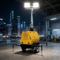 Tour d'éclairage LED à moteur diesel ANJ ANJ6130 avec indice de protection IP66, lumière du jour 5000K, angle de faisceau de 60°