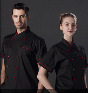 Abrigo de chef de algodón de manga corta y larga de diseño clásico de alta calidad de diseñador moderno con uniforme de cocina de restaurante con cremallera - Product Image 6