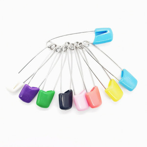 Children's Safety <b>Pins</b> Stainless Steel Mixed Colors Cylindrical Head General Use - Product Image 1