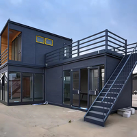 Maison conteneur modulaire préfabriquée sur mesure OEM, aménagement personnalisé, ignifuge et étanche, pour usage résidentiel, villa, bureau ou projet.