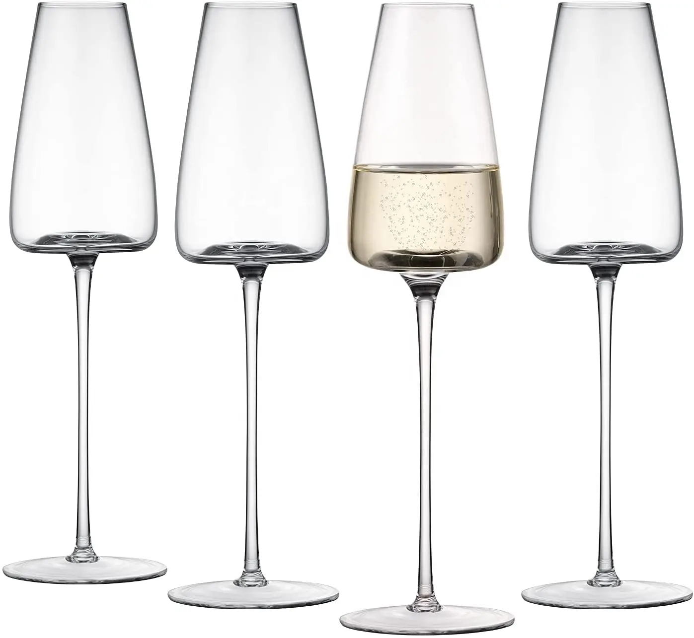 ウェディンググラスシャンパンフルートカスタム利用可能なクリスタルシャンパングラス品質スパークリングワインステムウェアセット特別な機会
