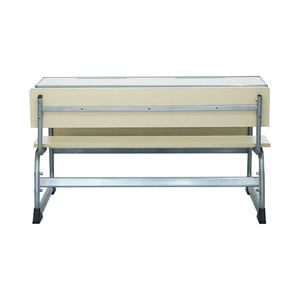 Set Perlengkapan Furnitur Kelas Sekolah Meja dan Kursi Siswa Ganda yang Tahan Lama dari Kayu dan Logam untuk Ruang Kelas - Product Image 6