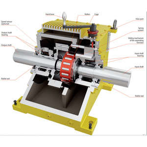 Boîtier de volant moteur RINGSPANN jaune 50 kg, pièce de moteur à séparation mécanique - Product Image 3