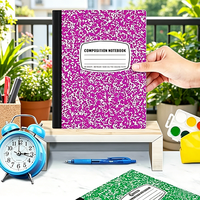 Carnets de composition lignés collège 2026 Myway, couverture en papier couleur personnalisable, reliure thermique, 200 pages (100 feuilles)