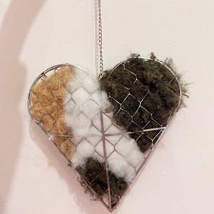 Decorazione da Giardino a Forma di <span class=keywords><strong>Cuore</strong></span> per Uccelli, in Ferro Battuto, Finitura Naturale, Moderna e Originale per Feste, <span class=keywords><strong>Cortili</strong></span> e Giardini - Product Image 6