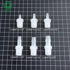 Conector de plástico PP JUMEDTEC con rosca NPT de 1/4 para tubo de inserción de agua y aire - Product Image 1