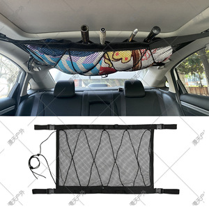 Filet de rangement pour plafond de voiture, sac de rangement en maille 81x55cm pour cannes à pêche, utilisation en extérieur - Product Image 3