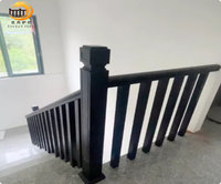 Personnalisé traité thermiquement intérieur/extérieur en aluminium Art balcon garde-corps escalier main courante Villa clôture et terrasse garde-corps modèles 3D