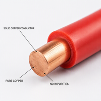 Câbles électriques en cuivre isolés en PVC, prix usine, 450/750V, 1-35mm, 1,5/2,5m, pour usage électrique en bâtiment et maison, câble H07V-R