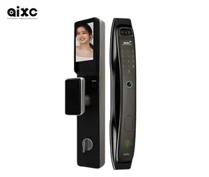 Aixc khóa kỹ thuật số 3D mặt vân tay thông minh Khóa cửa thông minh với Camera giám sát Wifi dây tự động khóa thông minh