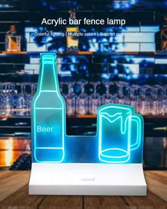 ป้ายเมนูอะคริลิคแบบตั้งโต๊ะ ควบคุมด้วย DMX 15 สี พร้อมโลโก้ OEM สำหรับบาร์ ร้านคาราโอเกะ ร้านอาหาร และโรงแรม - Product Image 3