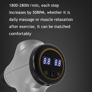 Pistola de masaje corporal para hombre grande, eléctrica y profesional, con pantalla Lcd, función de vibración, relajante muscular para el cuerpo - Product Image 5