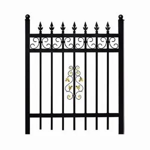 China alibaba suppliers cheap price Community urban road lakeside garden Picket Fence zinc steel fence