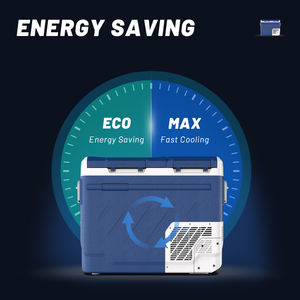 Réfrigérateur portable pour voiture ZA50, nouvelle conception personnalisée, <span class=keywords><strong>50L</strong></span>, 12V, double zone, plastique, mini compresseur, OEM ODM, congélateur - Product Image 6