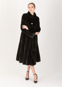 <span class=keywords><strong>Cappotto</strong></span> di Lusso da Donna in <span class=keywords><strong>Pelliccia</strong></span> di Visone Nero Naturale Saga a Tutta Lunghezza Taglia Personalizzabile <span class=keywords><strong>Cappotto</strong></span> di Visone Nero a <span class=keywords><strong>Maniche</strong></span> Lunghe - Product Image 6