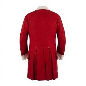 Manteau de cérémonie rouge pour homme 100 % laine, double boutonnage, imperméable, écologique, uniforme historique, vêtement d'extérieur, logo personnalisé, OEM - Product Image 4