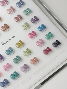 Logotipo personalizado de fábrica <span class=keywords><strong>Pastel</strong></span> Cat Eye Pink Gel esmalte de <span class=keywords><strong>uñas</strong></span> estilo francés para aplicación DIY botella embalaje Tpo Hema gratis - Product Image 2