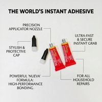 Ensemble personnalisable de 14 tubes de colle liquide transparente super puissante pour une application rapide, facile à utiliser et offrant des résultats de collage excellents