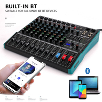 Table de mixage audio professionnelle TK12, 12 canaux, 99DSP, 48V, table de mixage DJ à succès pour la scène, studio, équipement audio essentiel