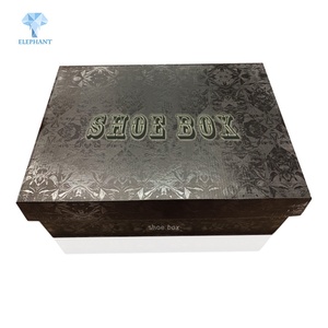 Customized Offset Printing <b>Black</b> Good Price Corrugated Carton <b>Box</b> for Shoes - Product Image 5