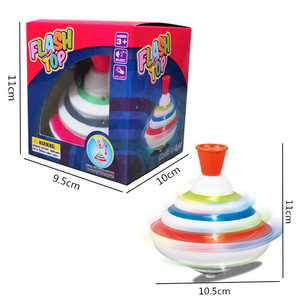Colorful <b>Light</b> Up Spinning Top Toy Music Gyro Flashing Top spinning toy Push Down Rotating Toy for Kids Party Gift - Product Image 3
