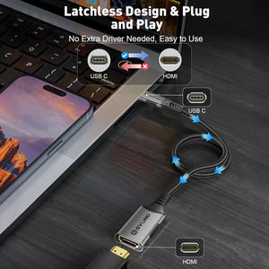 Adaptateur USB C vers HDMI SYONG 4K60Hz, [Robuste et portable] Adaptateur Type-C HDMI, Convertisseur Thunderbolt 3/4 vers HDMI pour moniteur, iPhone - Product Image 4