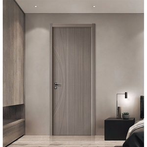 <span class=keywords><strong>Porte</strong></span> intérieure WPC gravée anti-humidité avec garniture décorative, personnalisée par l'usine Oufei Group Chine - Product Image 4