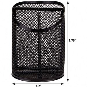Hot Sale 3 Compartments Desktop Wire Metal Mesh Black <b>Pen</b> Pencil Holder for Office and School Wireless Charger with <b>Pen</b> Holder - Product Image 5