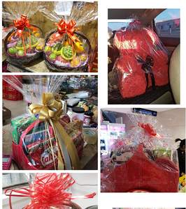 クリスマスバスケットラッピング用の高透明透明セロハンシュリンクラッピングバッグ - Product Image 6