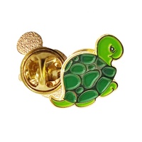 Épinglette de tortue verte maçonnique, épinglette en émail maçonnique du Rite écossais ancien et accepté, badge en métal