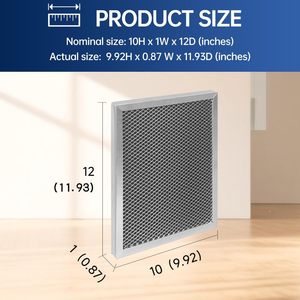 Filtro Deshumidificador Xinrui 5443 303x252x20mm, Reemplazo de Filtro de Aire Metálico para los Modelos 1830 1850 1852 8191 8192 - Product Image 4