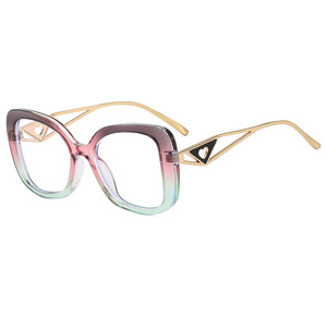 Occhiali da Sole a <span class=keywords><strong>Occhio</strong></span> di Gatto per Donna, Montatura Grande a Forma di Cuore Triangolare Invertito, Fotocromatici, Anti-Luce Blu, Design Semplice e Colorato - Product Image 1