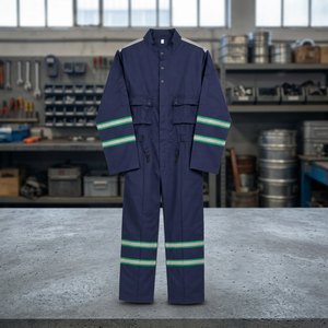 Combinaison de travail ignifuge bleue, uniforme de protection résistant au feu, vêtements de sécurité industrielle pour l'huile et le gaz, combinaison de travail pour hommes, équipement de travail X - Product Image 2