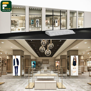 Étagère de présentation de vêtements moderne, comptoir de vêtements, vitrine de vêtements, meuble en verre - Product Image 6