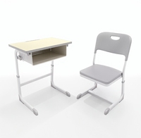Meubles modernes en métal de salle de classe d'école étudiants ensemble simple de bureaux et de chaises