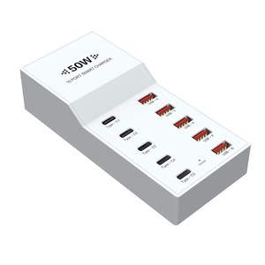 Chargeur USB C 10 ports, 5 USB-A, 4 USB-C, station de charge 2.4A, chargeur électrique pour téléphone portable, montre, tablette, compatible avec appareil photo - Product Image 4