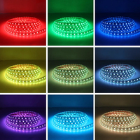 Interruptor de pared RGB superbrillante regulable, 110V, 220V, CA, control remoto táctil, tira de luces LED plana Flexible, luz para interiores y exteriores
