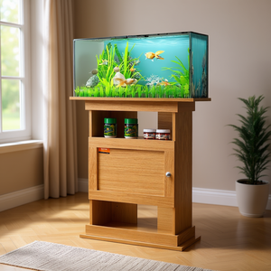 <b>Aquarium</b> <b>Stand</b> 20 Gallon MDF Basswood Color 167.6 Lbs Load Capacity Rectangle Indoor <b>Aquarium</b> Use Model D0100HARSD7 - Product Image 2