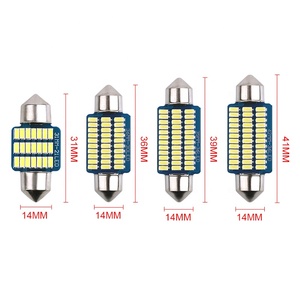 Sunkia Festoen 31Mm 36Mm 39Mm 41Mm <span class=keywords><strong>Led</strong></span> Nummerplaat Lamp Hoogtepunt <span class=keywords><strong>Led</strong></span> Auto 12V 3014 36SMD Canbus Auto Licht Leeslamp - Product Image 4