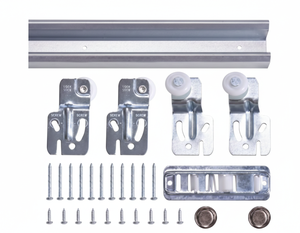 Kit <span class=keywords><strong>de</strong></span> quincaillerie pour <span class=keywords><strong>porte</strong></span> coulissante <span class=keywords><strong>de</strong></span> <span class=keywords><strong>placard</strong></span> en fer, avec rail, roulettes, support et <span class=keywords><strong>guide</strong></span> <span class=keywords><strong>de</strong></span> sol, pour <span class=keywords><strong>porte</strong></span> <span class=keywords><strong>de</strong></span> <span class=keywords><strong>placard</strong></span> en bois, OEM - Product Image 2