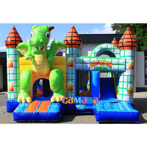 Hupfburg Dmuchany Zamek Castel Gonflabil Dragon Bounce House con tobogán - Product Image 4