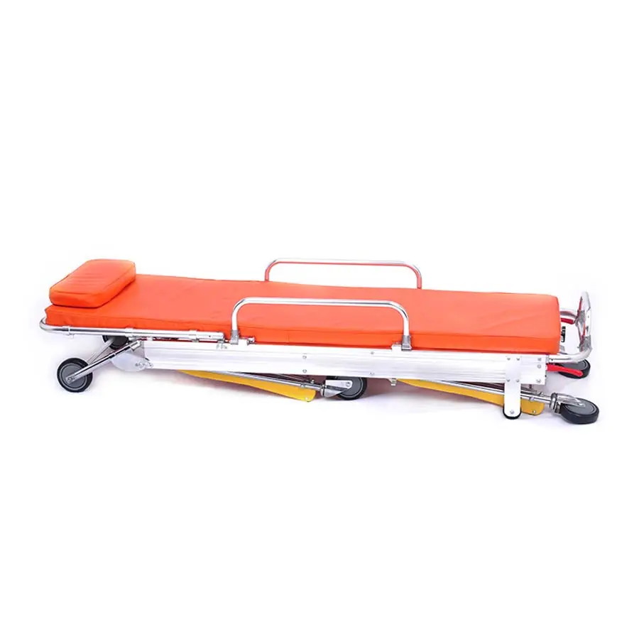 Patient transfer stretcher emergency cart wheeled ambulance stretcher