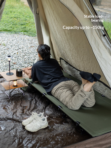 <span class=keywords><strong>Lit</strong></span> de camping tactique portable avec pieds en acier renforcé, tissu Oxford respirant, <span class=keywords><strong>lit</strong></span> pliable pour l'extérieur, idéal pour la randonnée - Product Image 5