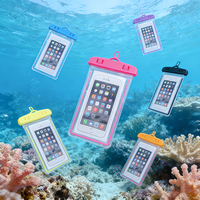 Bolsa Impermeable Transparente para Teléfono Celular con Logotipo Personalizado, Bolsa de Transporte de PVC, Bolsa Impermeable para Teléfono Móvil para Natación al Aire Libre con Cordón