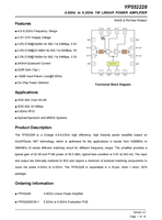 Amplificateur de puissance RF 4,0 GHz à 6,2 GHz 1W AMPLIFICATEUR DE PUISSANCE LINÉAIRE YP552228
