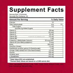 Oem פרטי תווית מזון תוספי מזון קולגן טבעוני ויטמין C e העור הלבנת l-glutathione - Product Image 5