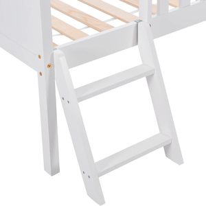 Nuove montate in legno per bambine e bambini con <span class=keywords><strong>due</strong></span> cornici per bambini Montessori <span class=keywords><strong>a</strong></span> pavimento letto per bambini con rotaie - Product Image 2