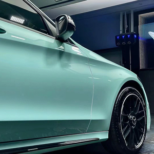 Film de protection de carrosserie automobile WRAPMASTER 1,52*17m Premium Crystal Cragginess Green PET auto-adhésif anti-rayures brillant en rouleau - Product Image 4